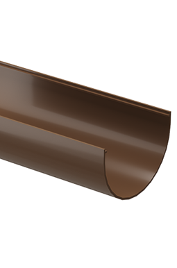Желоб водосточный 2 м Standard Светло-коричневый, (RAL 8017)